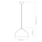 Astro design lámpa Ginestra 300 IP20 szürke Ø30cm mag 205.5cm