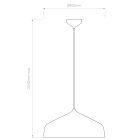 Astro design lámpa Ginestra 400 IP20 szürke Ø40cm mag 204cm