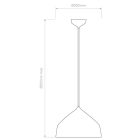 Astro design lámpa Ginestra 300 IP20 matt fehér Ø30cm mag 200cm