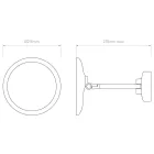 Astro design lámpa Mascali Round LED LED IP44 matt fekete Ø21.5cm