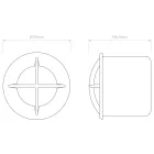 Astro design lámpa Arran Round LED LED IP65 réz Ø115cm