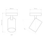 Astro design lámpa Aqua Single IP44 matt fehér Ø90cm