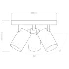 Astro design lámpa Aqua Triple Round IP44 matt fehér Ø22cm