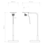 Astro asztali lámpa Mitsu Table IP20 bronz Ø130cm mag 55.2cm
