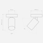  Astro Can 50 Single 1396016 Ceiling Spotlight