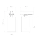 Astro design lámpa Can 50 Track IP20 matt fekete Ø52cm mag 145cm