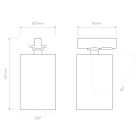 Astro design lámpa Can 75 Track IP20 matt fekete Ø75cm mag 167cm