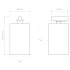 Astro design lámpa Can 100 Track IP20 matt fehér Ø97cm mag 22.7cm