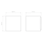 Astro design lámpa Yuma 120 LED LED IP20 fekete mag 120cm