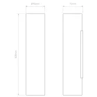 Astro design lámpa Yuma 300 LED LED IP20 fekete mag 30cm