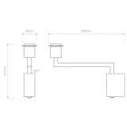 Astro design lámpa Telegraph Swing IP20 matt nikkel mag 21.7cm