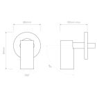 Astro design lámpa Micro Recess Unswitched IP20 matt fehér Ø61cm mag 84cm