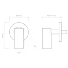 Astro design lámpa Micro Recess Unswitched IP20 arany Ø61cm mag 84cm