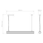 Astro függeszték io Pendant 1000 IP20 matt fekete mag 211.3cm kábel 2m