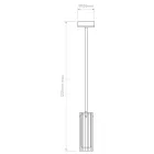 Astro függeszték Ottavino Pendant IP44 króm Ø100cm mag 80cm