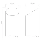 Astro design lámpa Cut IP20 matt nikkel Ø120cm mag 26cm