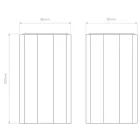 Astro design lámpa Shadow Surface 150 IP20 vakolat Ø66cm mag 150cm