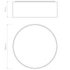 Astro design lámpa Cambria 380 IP20 szövet Ø38cm mag 137cm