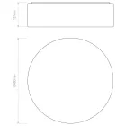 Astro design lámpa Cambria 480 IP20 szövet Ø48cm mag 137cm