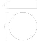 Astro design lámpa Cambria 480 IP20 szövet Ø48cm mag 137cm