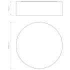 Astro design lámpa Cambria 580 IP20 szövet Ø58cm mag 175cm