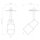 Astro design lámpa Apollo 100 Recessed IP20 fehér Ø80cm mag 20.2cm