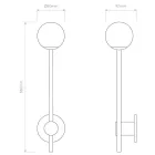 Astro design lámpa Orb Single IP44 króm mag 38cm
