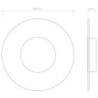 Astro design lámpa Halftone 600 IP20 matt fehér Ø60cm