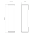 Astro design lámpa Ava 300 Coastal IP44 csiszolt rozsdamentes acél mag 30cm