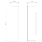 Astro design lámpa Ava 300 IP44 fekete mag 30cm