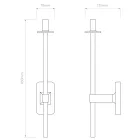 Astro design lámpa Tacoma Single Grande IP44 króm mag 45cm