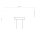 Astro design lámpa Tacoma Surface IP44 matt fekete Ø110cm mag 70cm