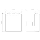 Astro fali lámpa Venn Wall IP20 bronz mag 124cm