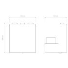 Astro fali lámpa Venn Wall Switched IP20 bronz mag 124cm