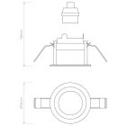 Pinhole Slimline Round Fixed Fire-Rated IP65