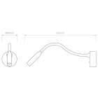 Astro design lámpa Lucca Surface IP20 matt fekete Ø85cm