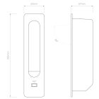 Astro design lámpa Keta USB IP20 króm mag 25.6cm