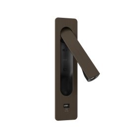 Astro design lámpa Keta USB IP20 bronz mag 25.6cm