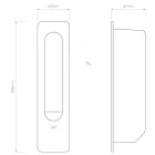 Astro design lámpa Keta IP20 matt fekete mag 25.6cm