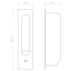 Astro design lámpa Keta USB C IP20 bronz mag 25.6cm