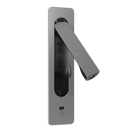 Astro design lámpa Keta USB C IP20 króm mag 25.6cm