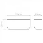 Astro design lámpa Blend IP20 vakolat mag 135cm