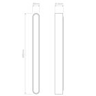 Astro design lámpa Atticus 600 3000K IP44 króm mag 50cm