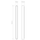 Astro design lámpa Atticus 900 3000K IP44 matt fekete mag 50cm