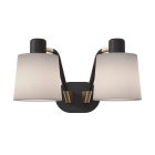 Astro design lámpa Edward Twin IP20 matt fekete mag 23.3cm