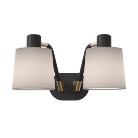 Astro design lámpa Edward Twin IP20 matt fekete mag 23.3cm