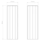 Astro design lámpa Hashira Surface 250 IP20 arany mag 25.1cm