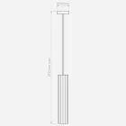 Astro függeszték Hashira Pendant IP20 matt nikkel mag 292.2cm kábel 2.5m