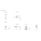 Astro design lámpa Miura Swing Arm IP20 matt fekete Ø82cm mag 164cm