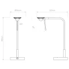 Astro design lámpa Miura Desk USB IP20 matt nikkel mag 45.3cm kábel 2m